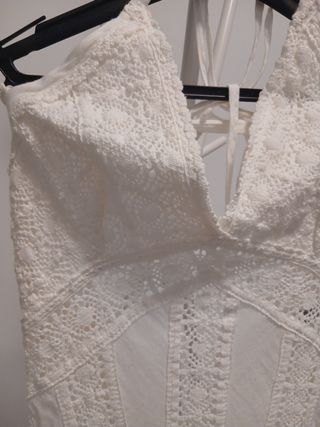 Vestido Ibicenco Pepa Bonett blanco