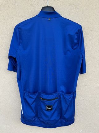 Maglia Santini ciclismo blu tg.L