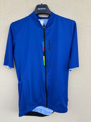 Maglia Santini ciclismo blu tg.L