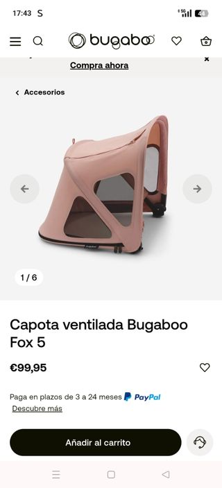 Bugaboo Camaleón 3 Rosa | Capazo + regalo
