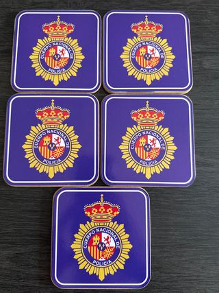 5 Posavasos Policía Nacional