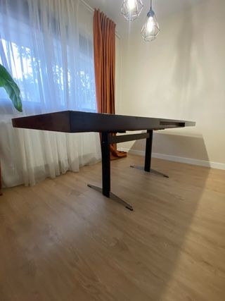 Mesa comedor madera maciza extensible