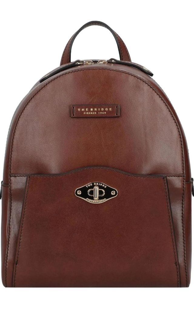 Mochila The Bridge cuero marrón ¡NUEVA! New!