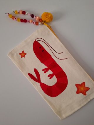 Neceser gamba pintado a mano