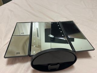 Espejo de maquillaje 3x con luz