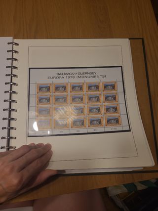 Colección de sellos Europa 1974-1978