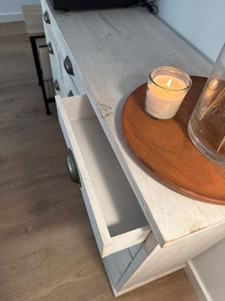 Cómoda KENAY HOME blanca de madera