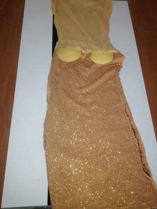 Vestido  Dorado Fiesta de Lentejuelas