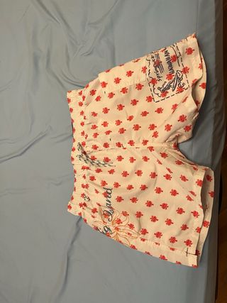 Bañador niño - rojo y blanco