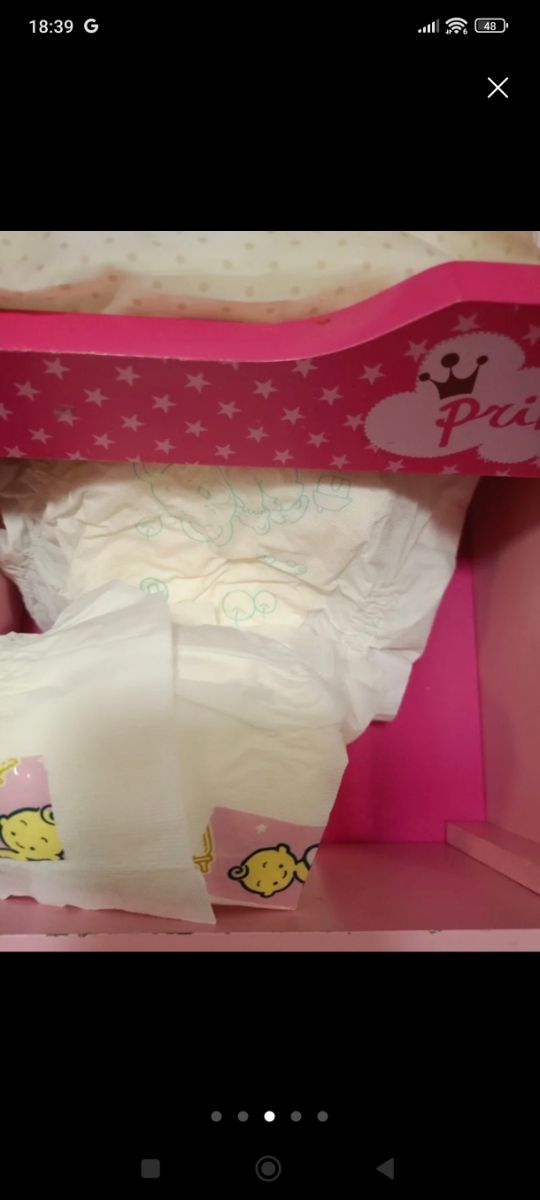 Cuna madera muñecas+accesorios