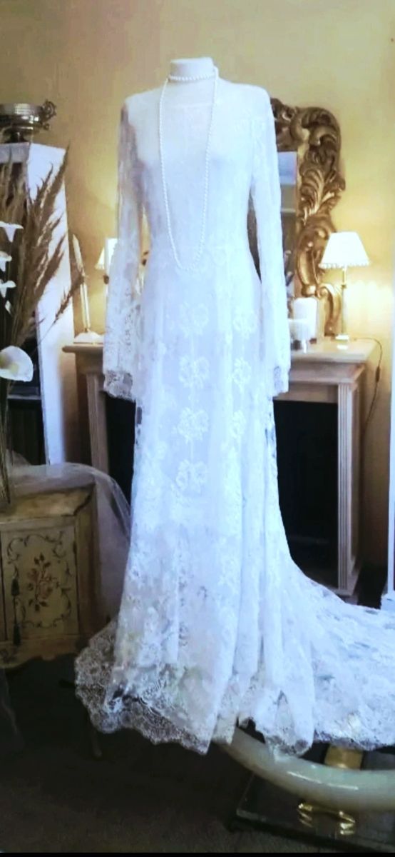 Vestido de noiva boho branco