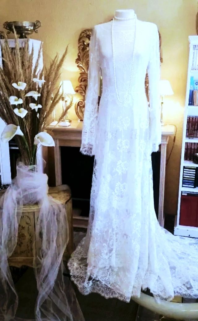 Vestido de noiva boho branco