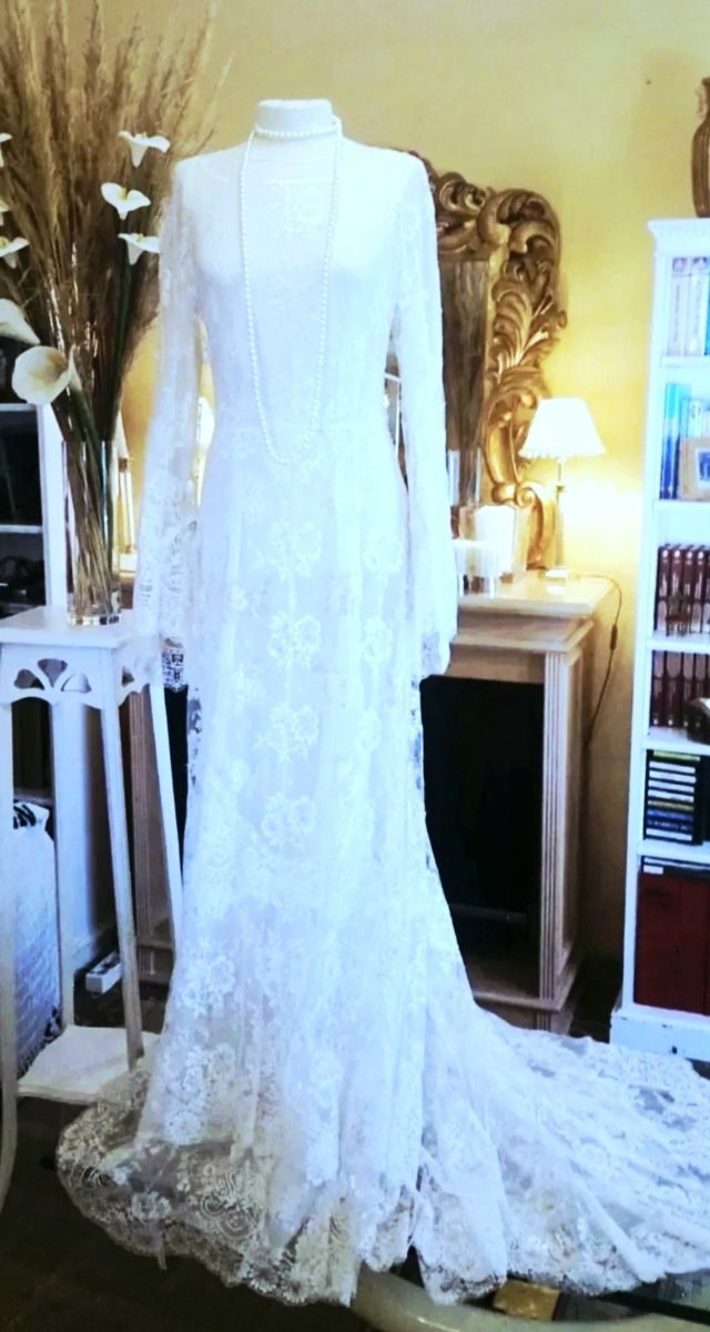 Vestido de noiva boho branco