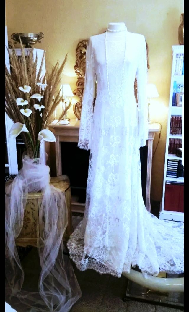 Vestido de noiva boho branco