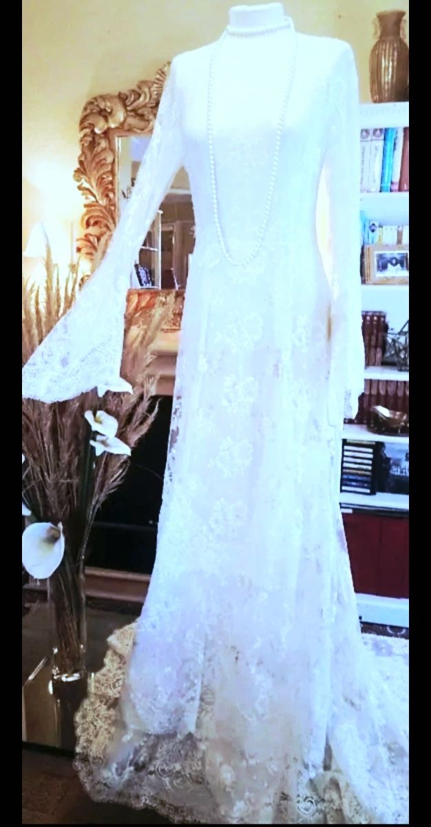 Vestido de noiva boho branco