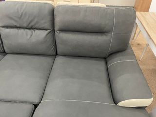 Sofá cama 3 plazas - beige y gris