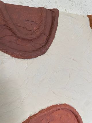 Cuadro abstracto beige y marrón
