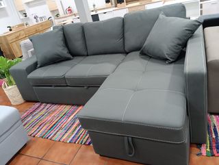 Sofá chaise longue cama con arcón