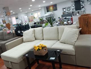 Sofá chaise longue cama con arcón