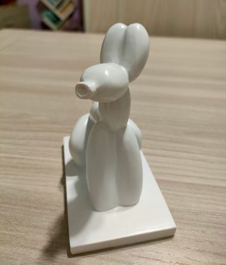 2 cagnolini balloon art, bianco e nero