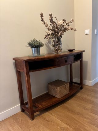Consola madera maciza de palisandro