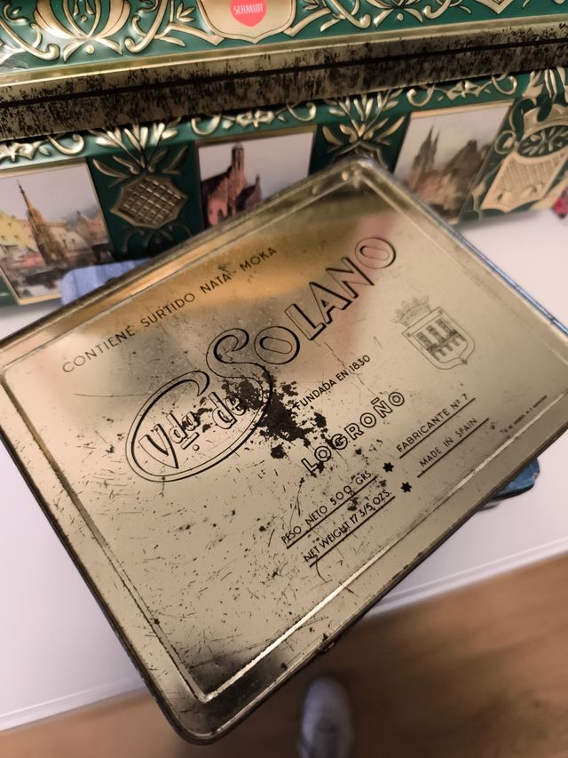 2 Cajas metálicas vintage solano