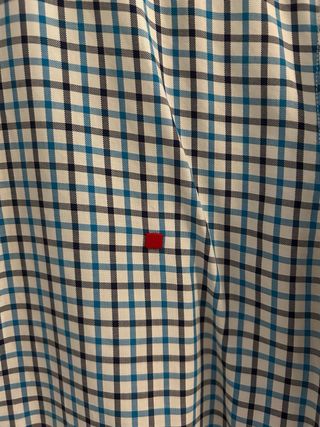 Camisa Purificación García cuadros azul-blanco