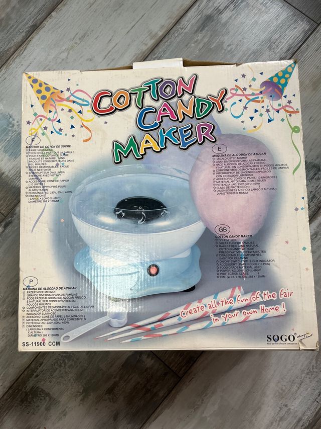 Máquina algodón de azúcar