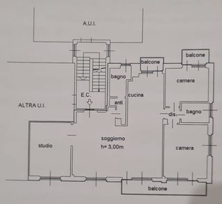 Appartamento Cantù centro,1°piano,140 mq