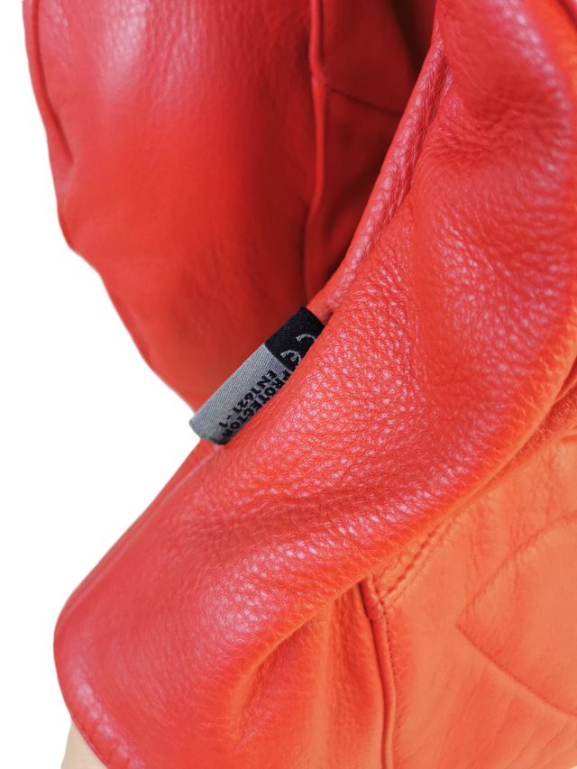 Chaqueta moto cuero Levior XL roja