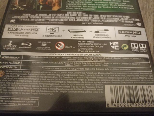 Batman Forever 4K UHD Blu-ray