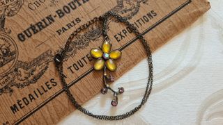 Collana Vintage Fiore Giallo