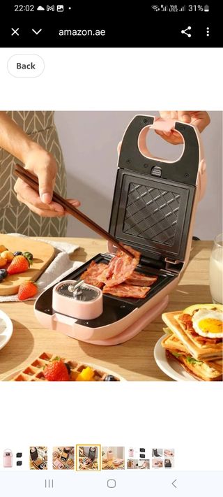 Sandwichera, Gofrera y Prensa para Paninis 3 en 1