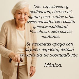 Cuidadora de personas mayores -
