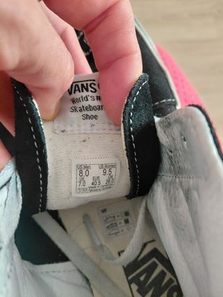 3 pares zapatillas Vans altas azul-morado, 40.5