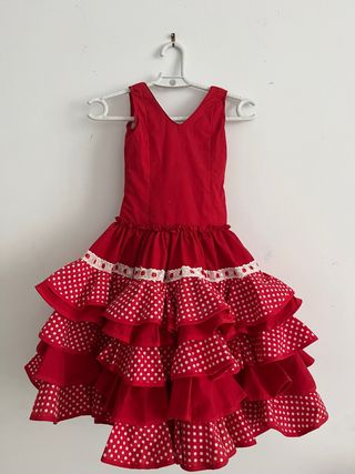 Traje Flamenca niña 3/4 años BUENA CALIDAD!!