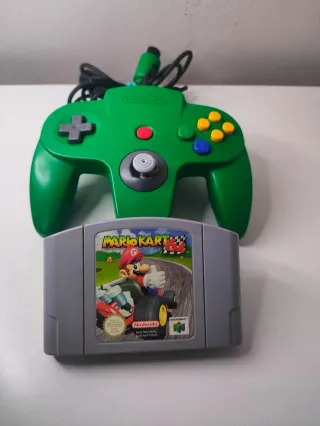Mando Excelente + Mario Kart PAL EUR. Nintendo 64.