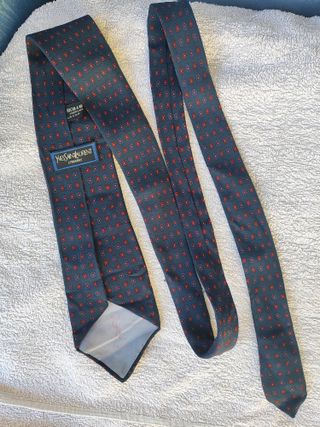 Corbata Yves Saint Laurent | Azul - Seda
