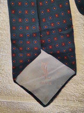 Corbata Yves Saint Laurent | Azul - Seda