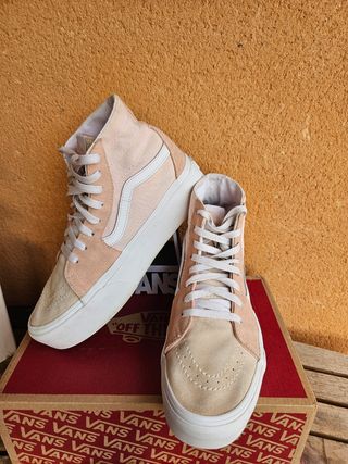 Vans Sk8-Hi Tapered Block Peach Plataform