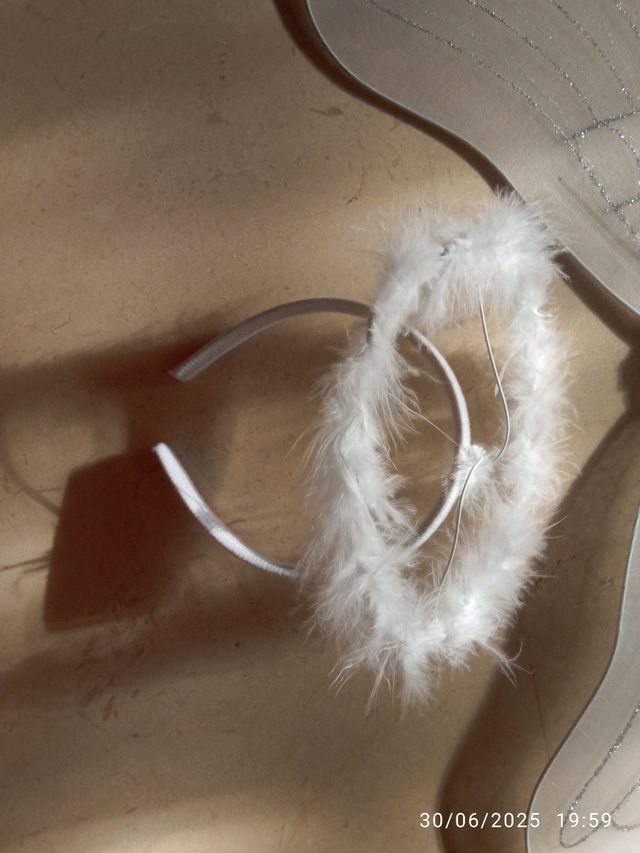 Alas y halo ángel disfraz