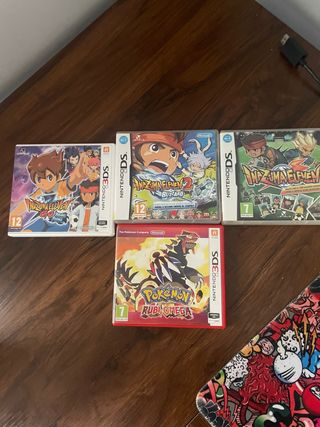 4 juegos Nintendo 3DS: Inazuma Eleven, Pokémon Rub