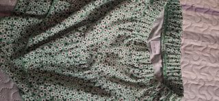 Falda Zara niña - verde estampada talla 11-12 años