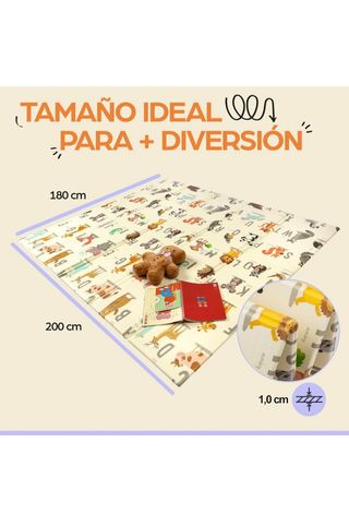 Alfombra Bebé Reversible IBERIMARCAS - Plegable