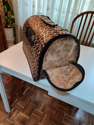 Transportín mascotas - marrón beige