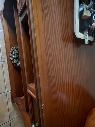 Recibidor madera maciza marrón