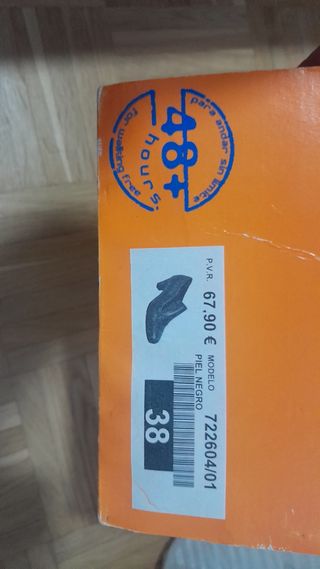 Zapatos 48 horas negros