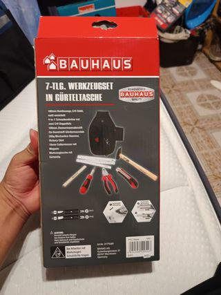 Juego herramientas 7 piezas Bauhaus