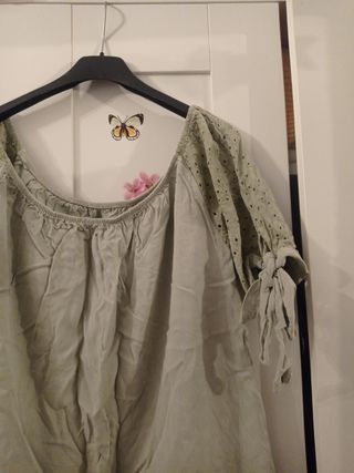 Blusa verde mujer - Talla única