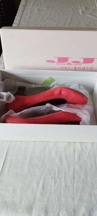 Zapatos de mujer color coral, talla 37